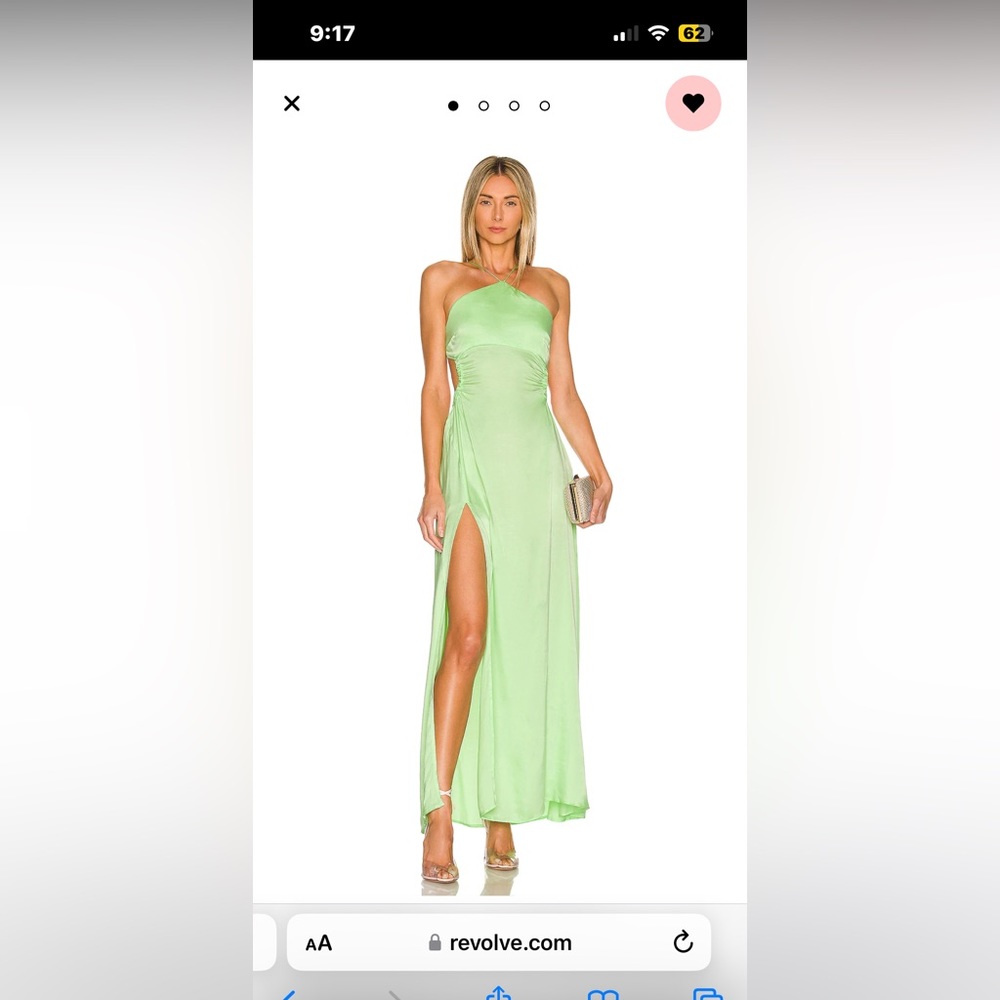 for love and lemons green dress size xs